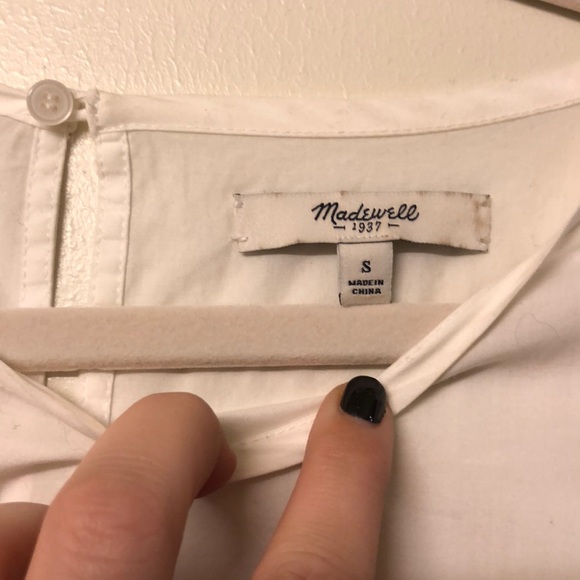 Madewell Eyelet Blouse - white - Small - Picture 3 of 5
